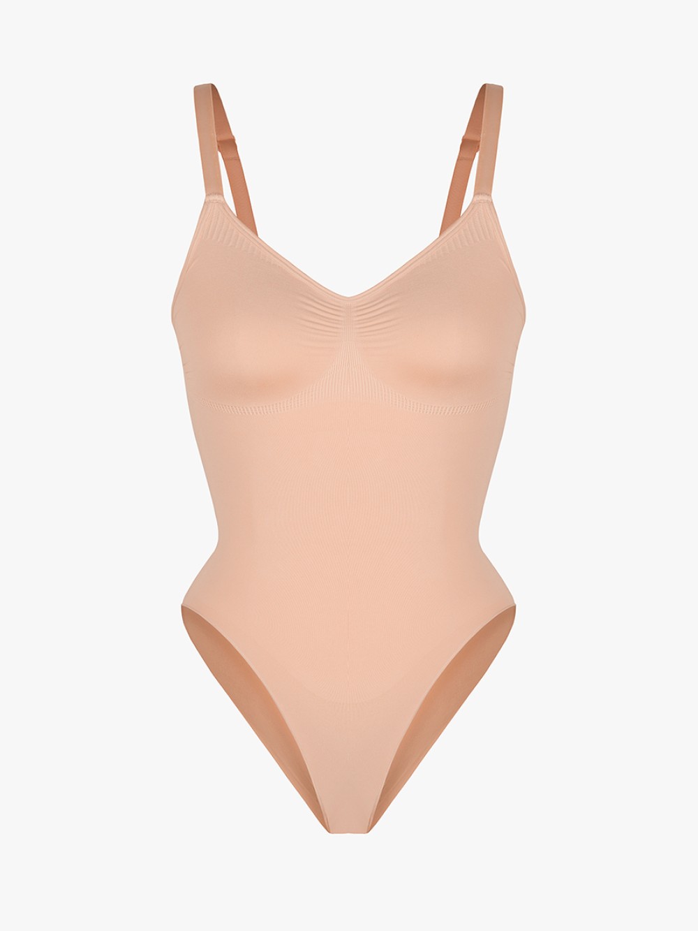 Women Seamless Chest Support Waist Control Shapewear Bodysuit