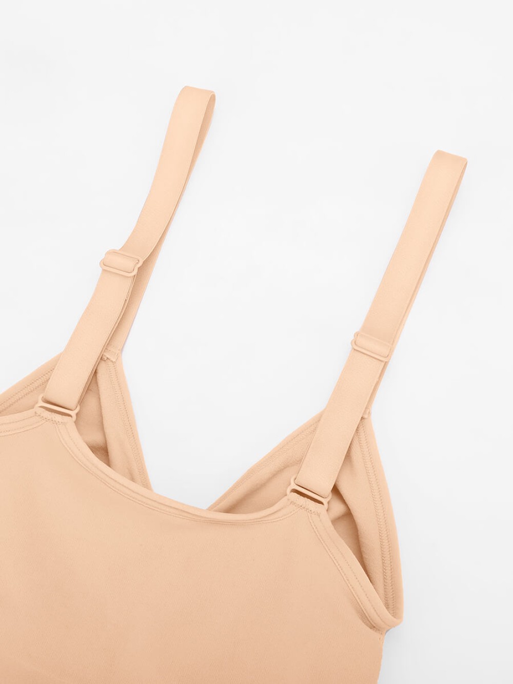 Seamless Chest Support Waist Control Snap Crotch Shapewear Bodysuit