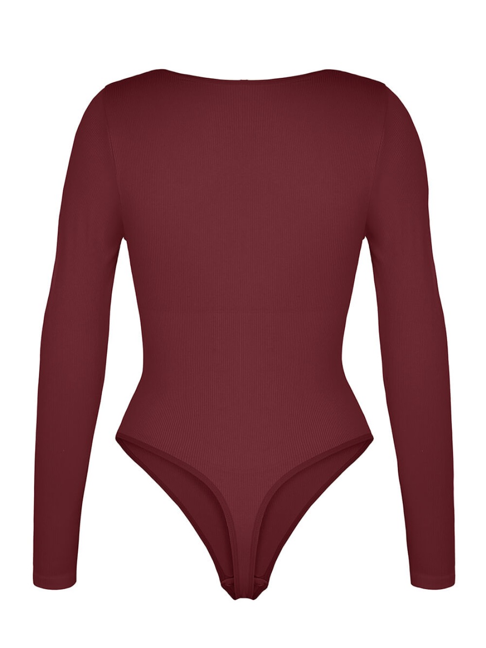 Seamless Sexy Hollow Scoop Neck Waist Tummy Control Thong Bodysuit