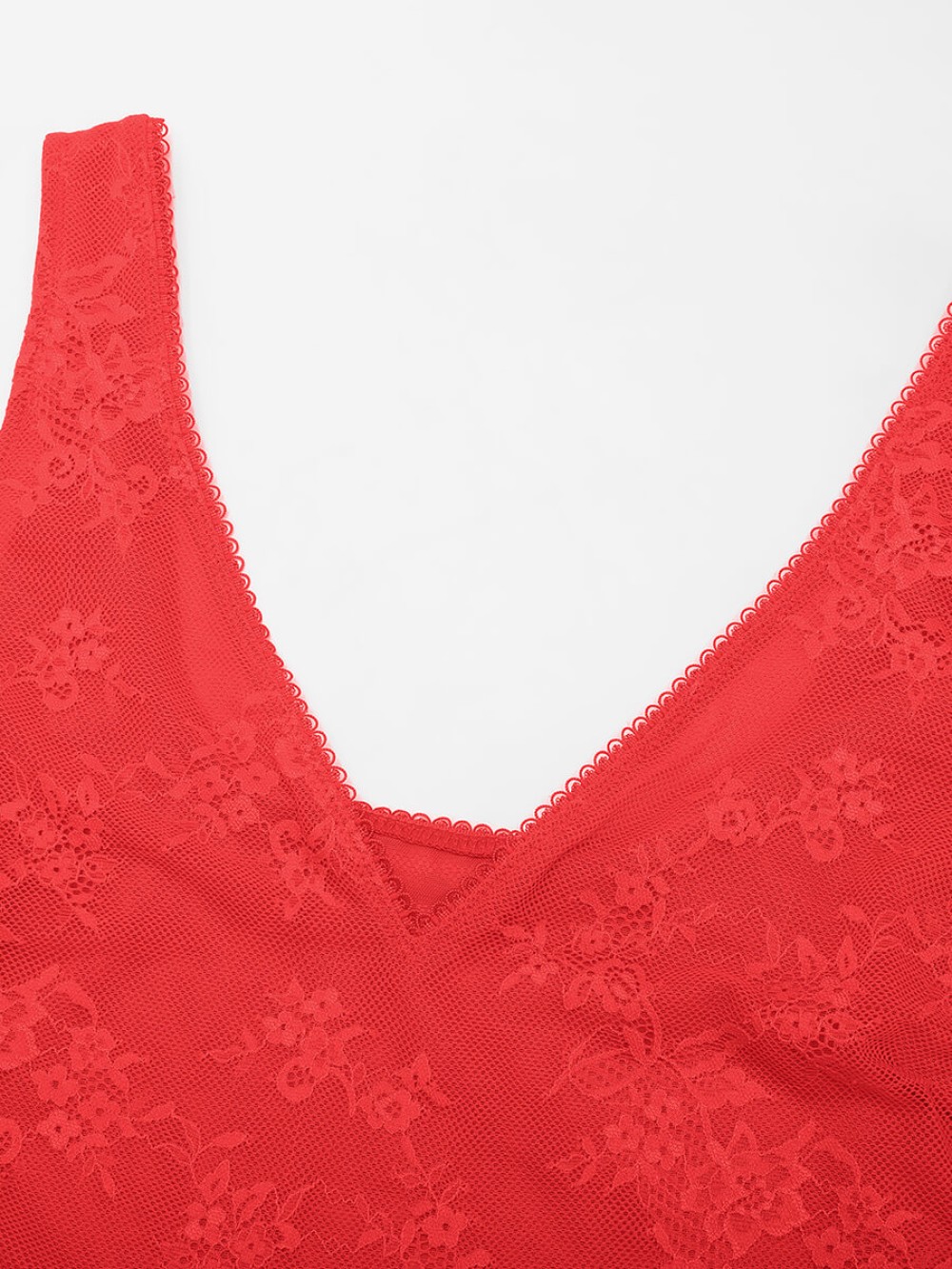 Seamless Sexy Deep V-Neck Lace Shaping Thong Bodysuit