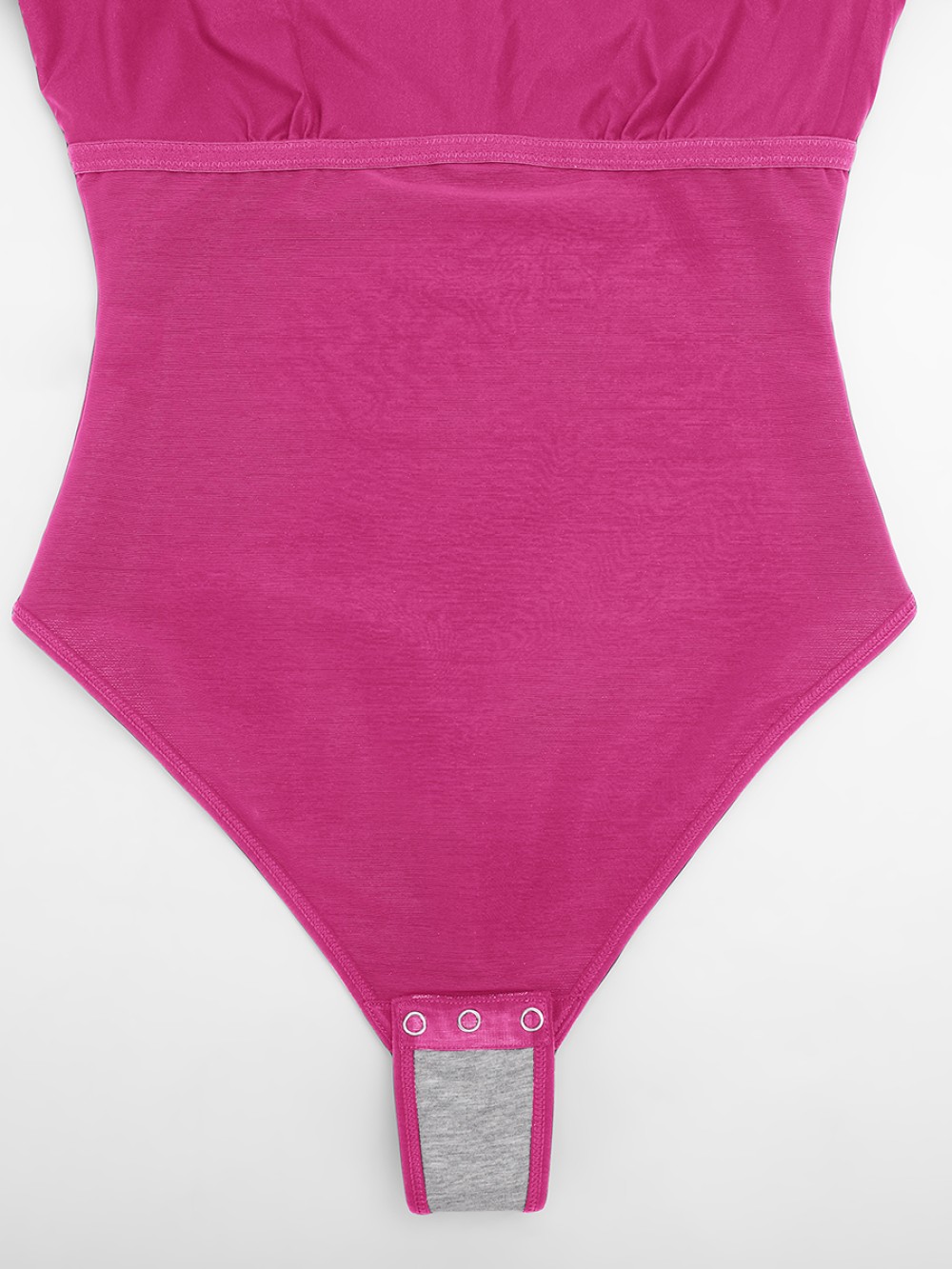 Shiny Draped Neck All In One Shapewear Bodysuit