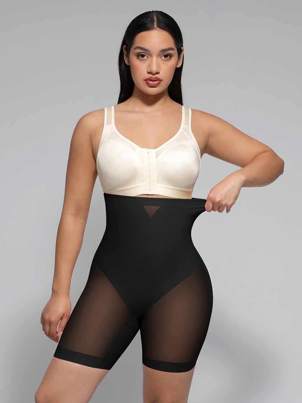 High-Waisted Butt Lift & Slimming Mid-Thigh Shaper Shorts