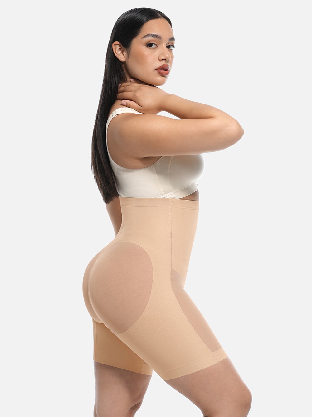 High-Waisted Breathable Butt Lift & Slimming Mid-Thigh Shaper Shorts