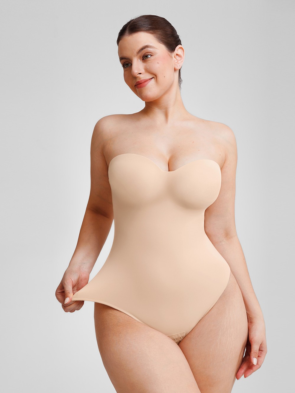 Seamless Underwire Half Cup Shapewear Bodysuit
