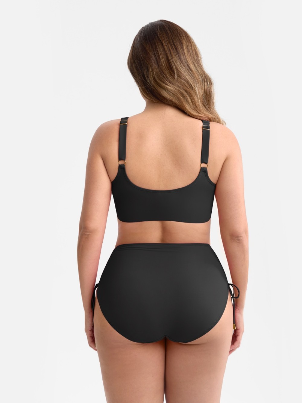 Sexy Keyhole Swimsuit Deep V Bikini Sets Body Shaper Control Panties