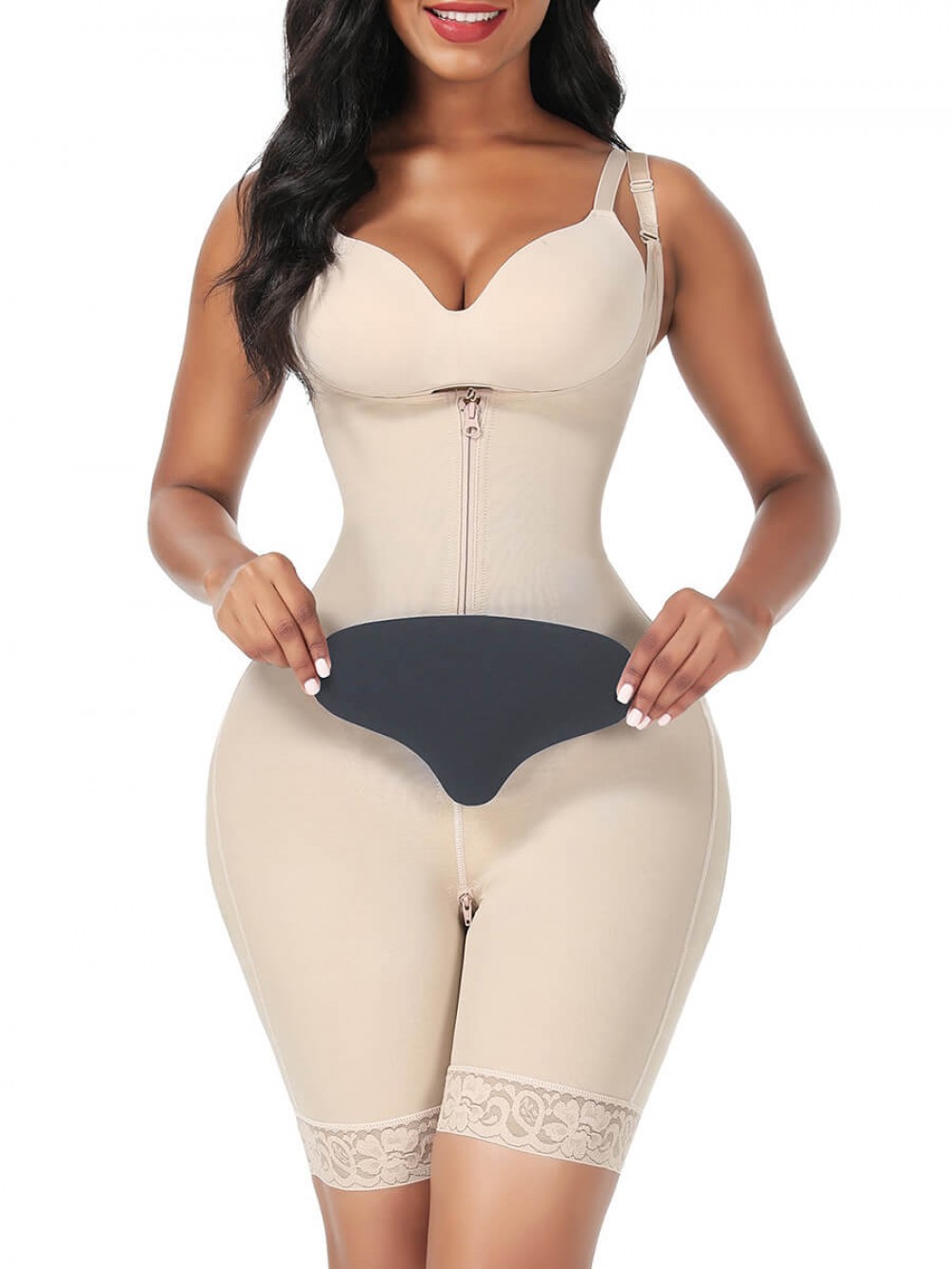 Gray Woman Ergonomics Breathable Compression Board After Surgery