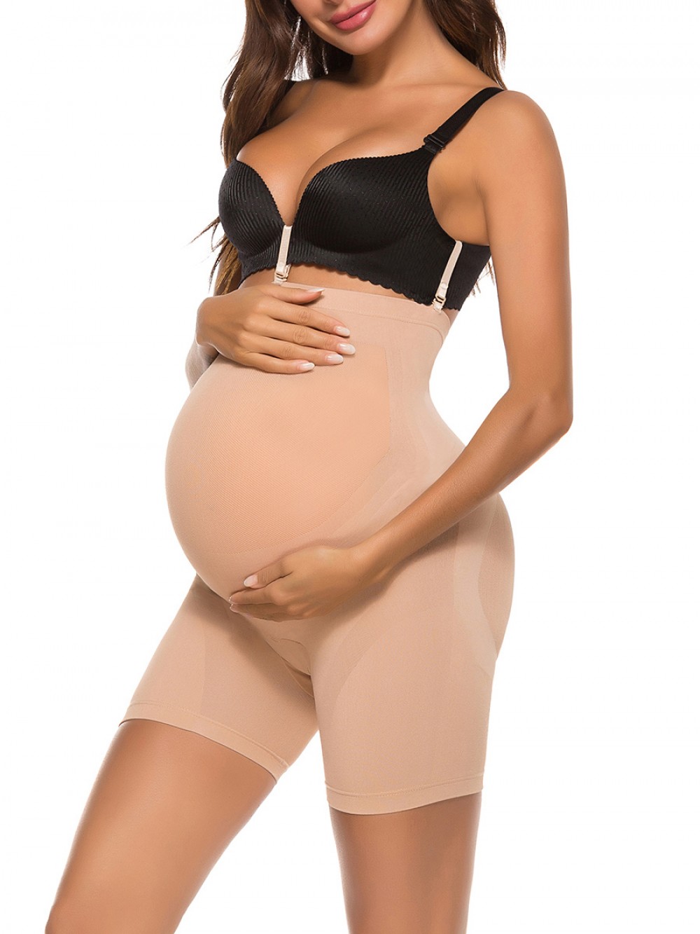 Abdominal Control Skin Color Belly Support Shaper Buckle Seamless