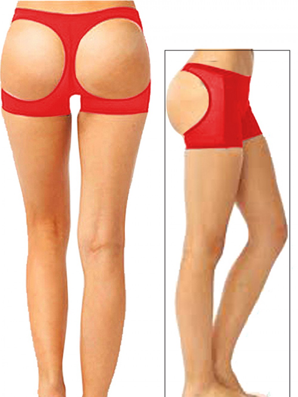 Higher Power Red Solid Color Short Panty Shapewear Superior Quality