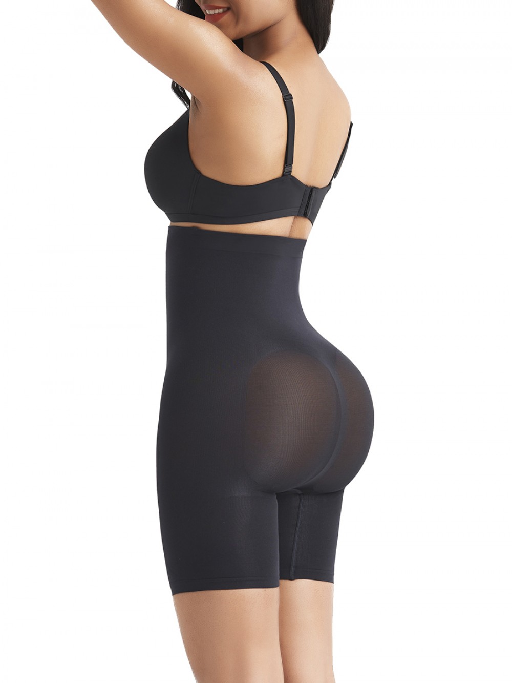 Shapewear Buttock Lift Black Seamless Queen Size Tummy Control
