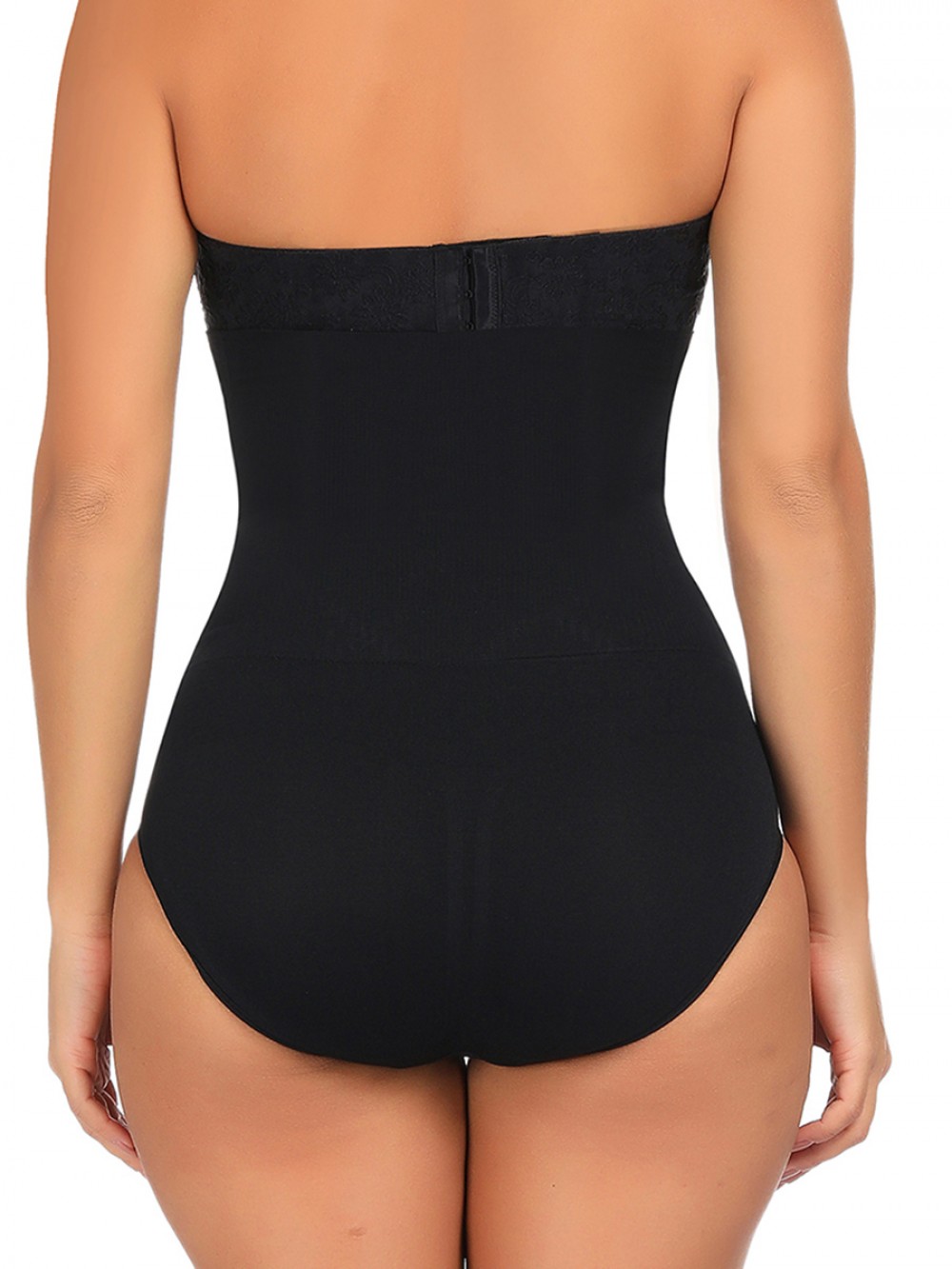 Black Seamless Panty Shaper Underbust High Rise Intant Shaping