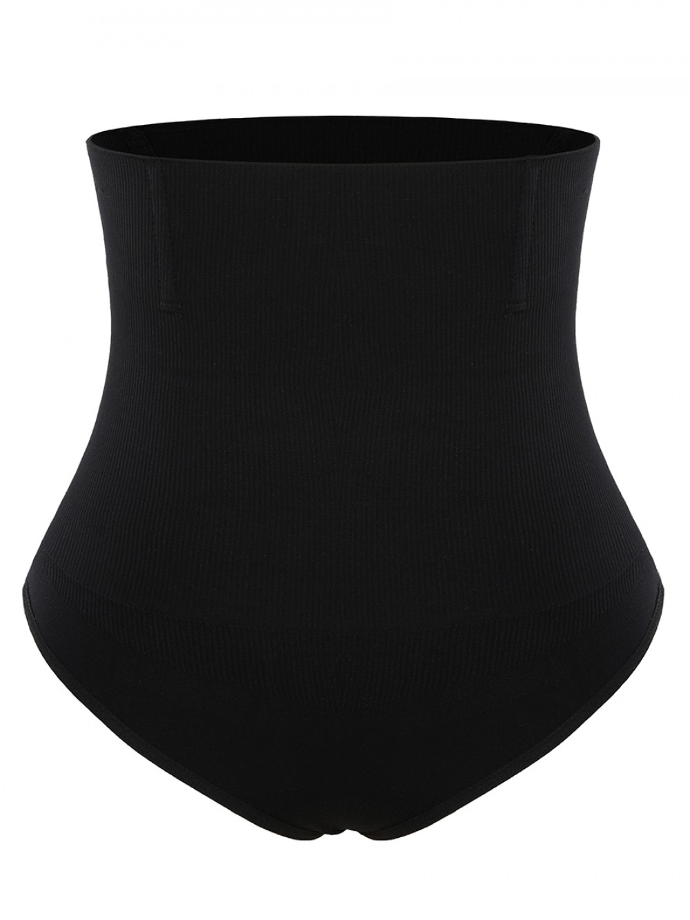 Black Seamless Body Shaper Thong 4 Steel Bones Instant Slimmer