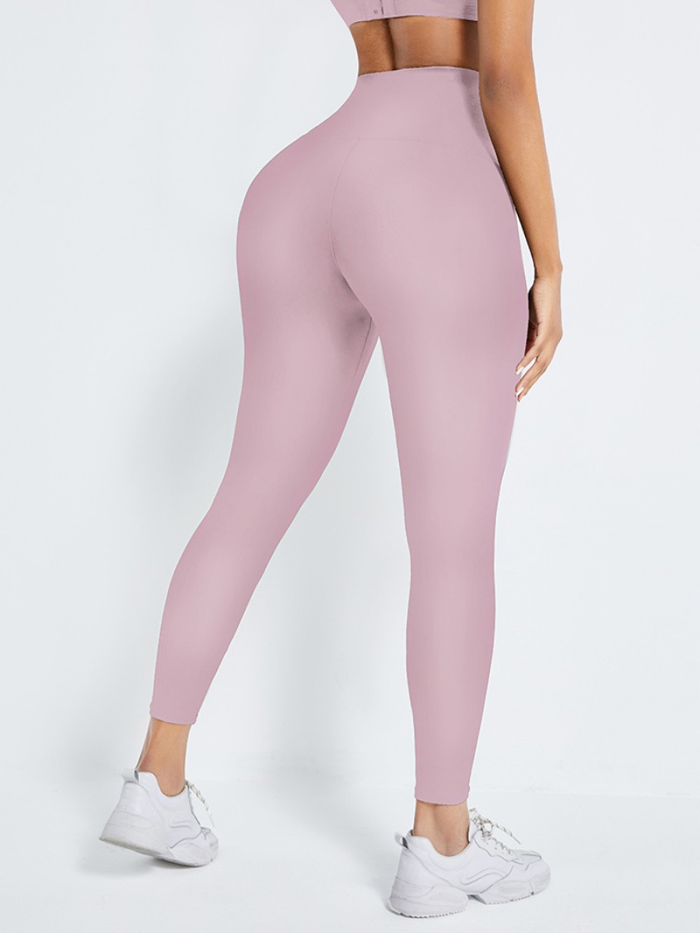 Light Pink 2-In-1 Shapewear Leggings High Waist Hidden Curves