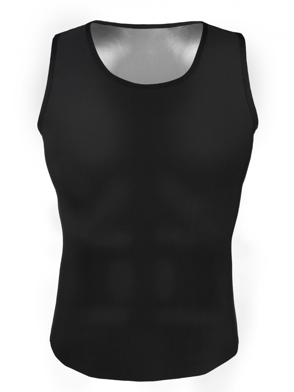 Silver Best Cami Shaper High Back PU Sleeveless Slimming Belly