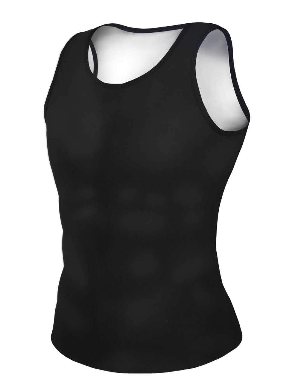 Silver Best Cami Shaper High Back PU Sleeveless Slimming Belly