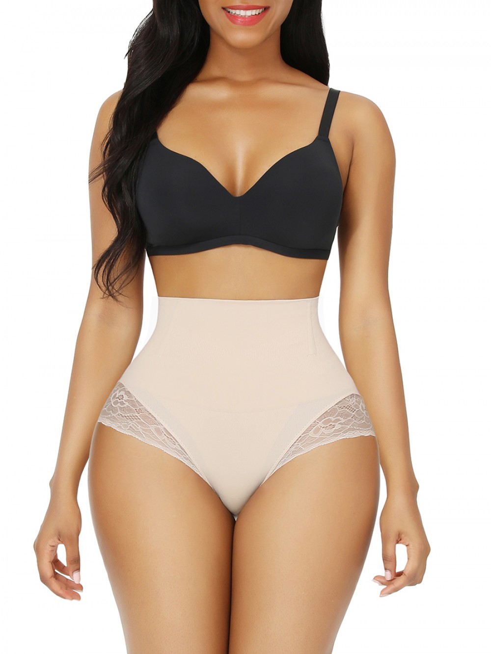 Nude High Waist Butt Lifter Large Size Sameless Firm Compression
