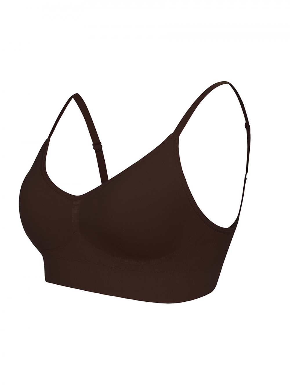 Deep Coffee Push Up Seamless Bra Removable Pads Tight Fit