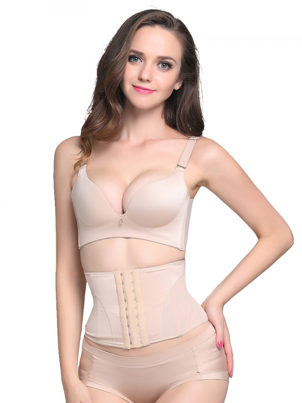 Skin Color Plus Size Short Waist Trainer For Workout