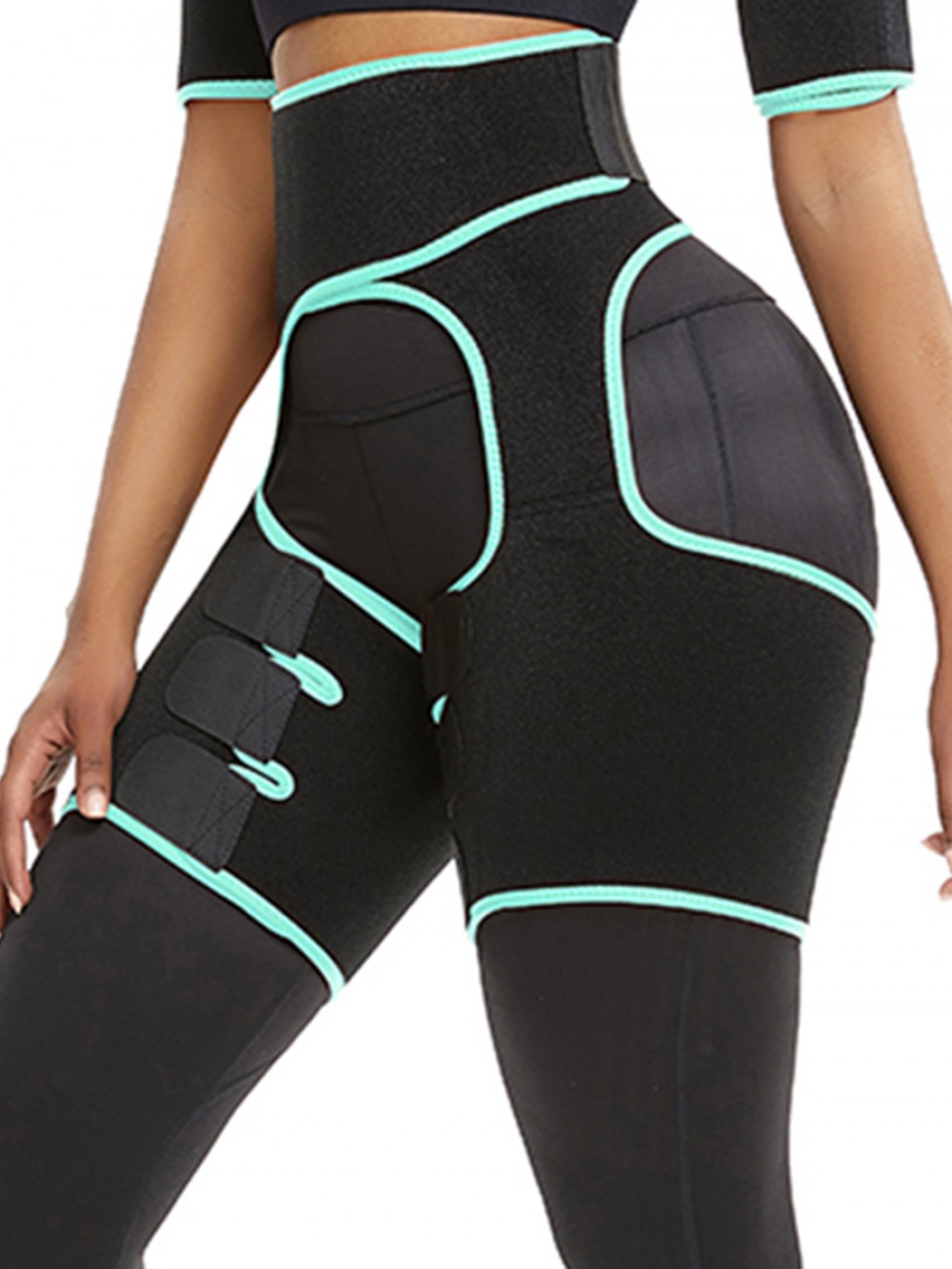 Thigh Trainer Light Green Sticker Cut Out Patchwork Firm Foundations