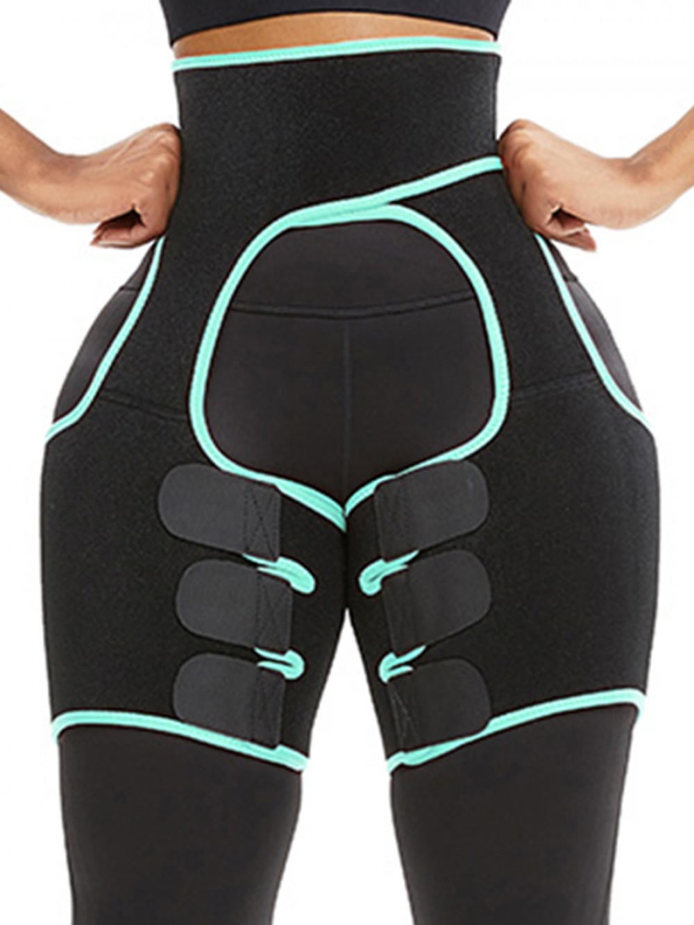 Thigh Trainer Light Green Sticker Cut Out Patchwork Firm Foundations