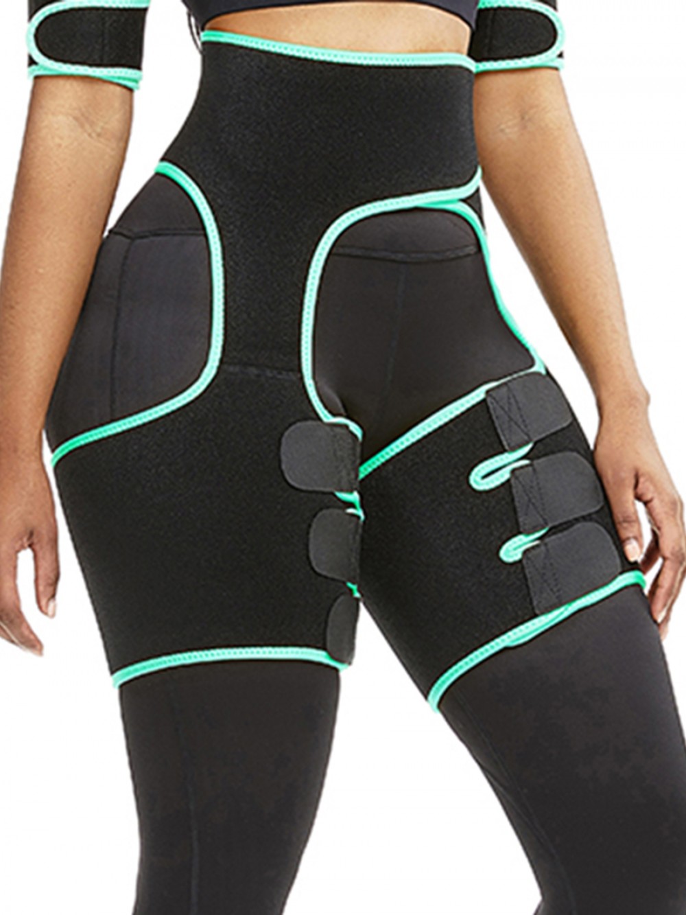 Thigh Trainer Light Green Sticker Cut Out Patchwork Firm Foundations