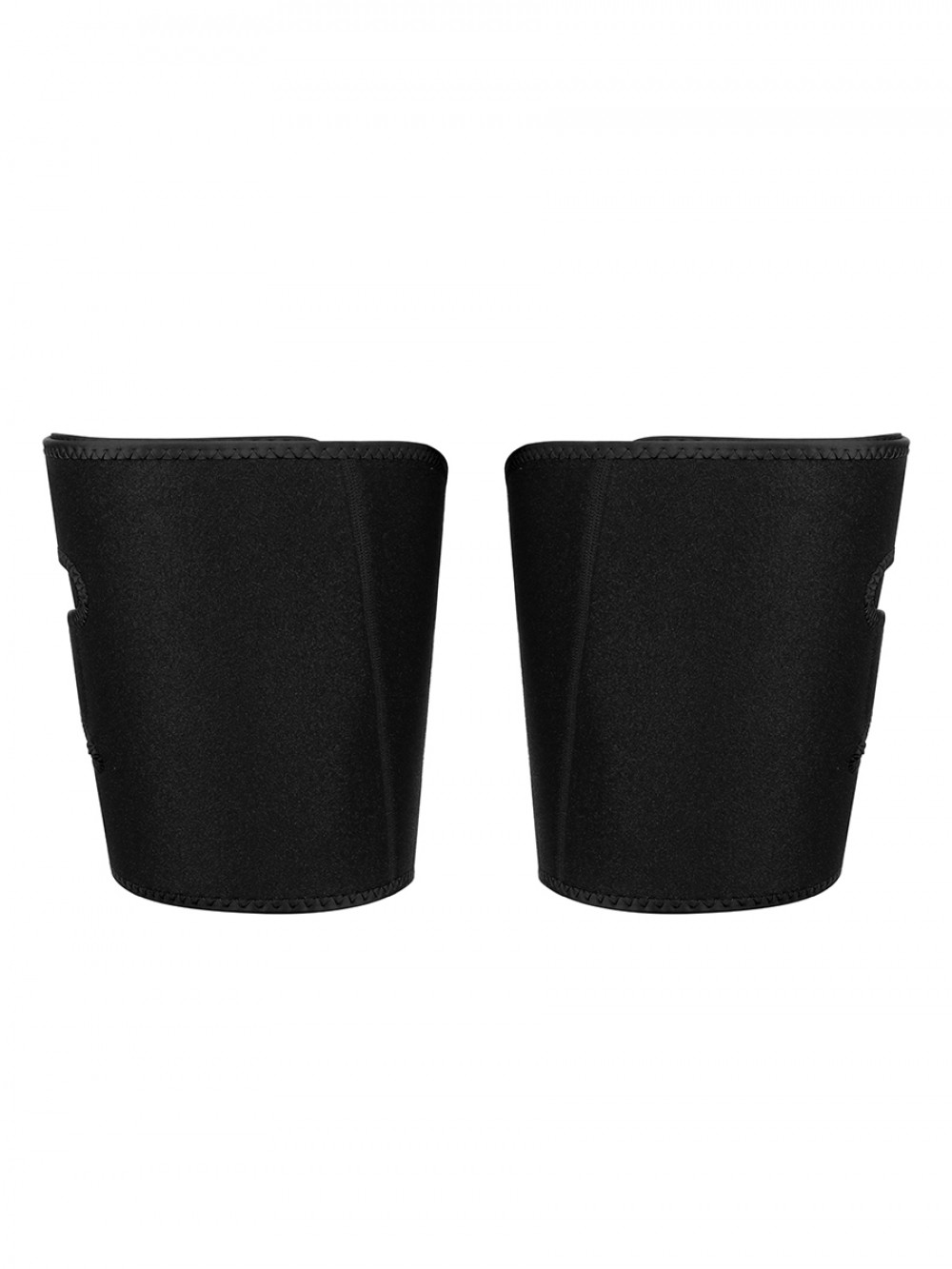 Black 1 Pair Neoprene Thigh Trimmer With Sticker Legs Shaping