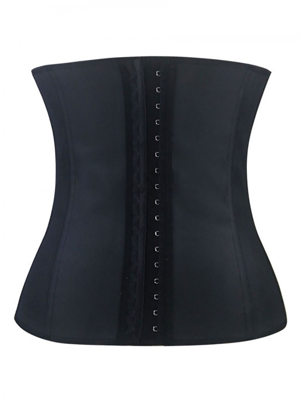 4 Steel Boned Black Latex Waist Cincher Waist Training Corsets Shaper
