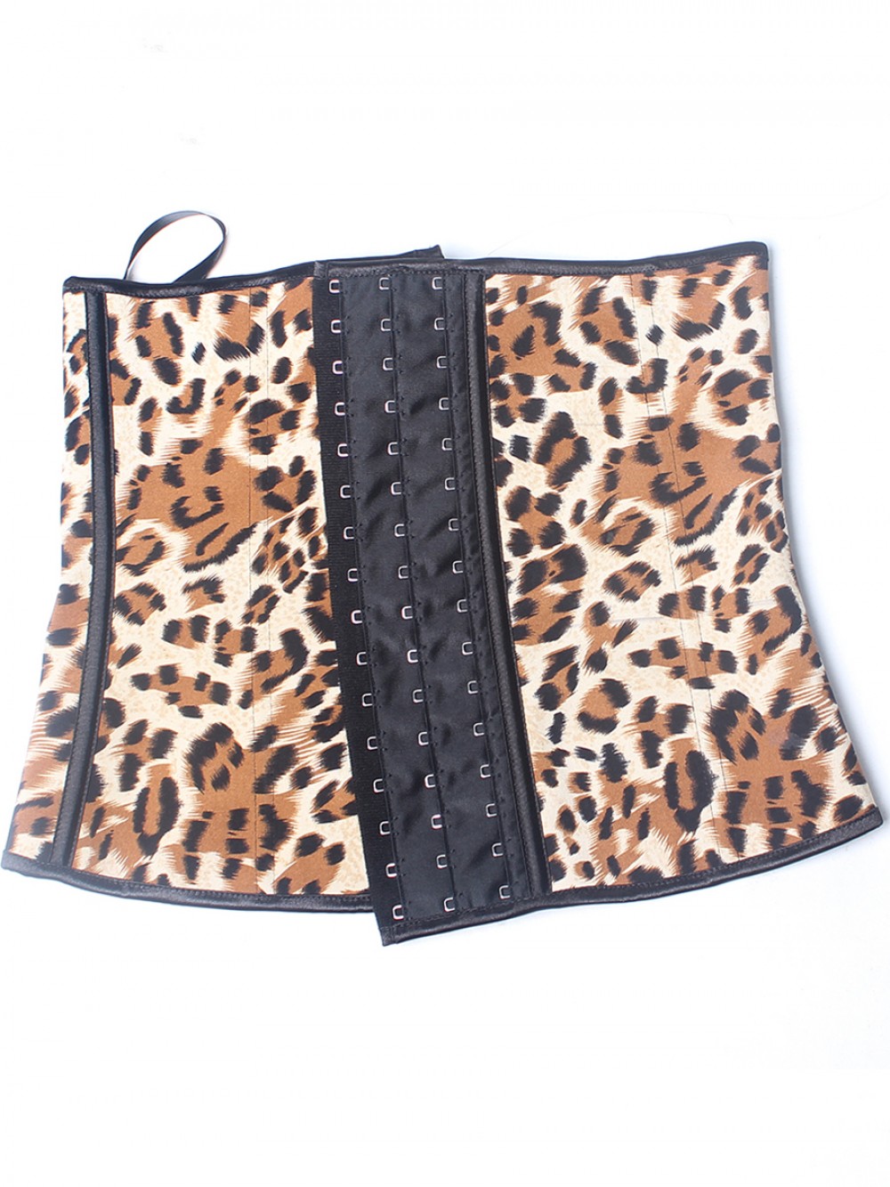 4 Steel Boned Sexy Slimming Woman Latex Leopard Corset