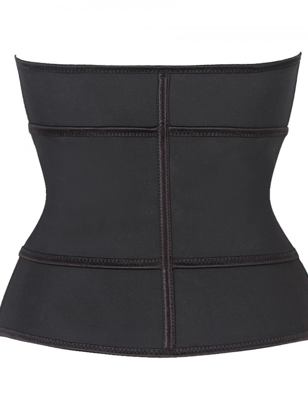 Impeccable Black Waist Trainer Adjustable Sticker Zip Slim Shape