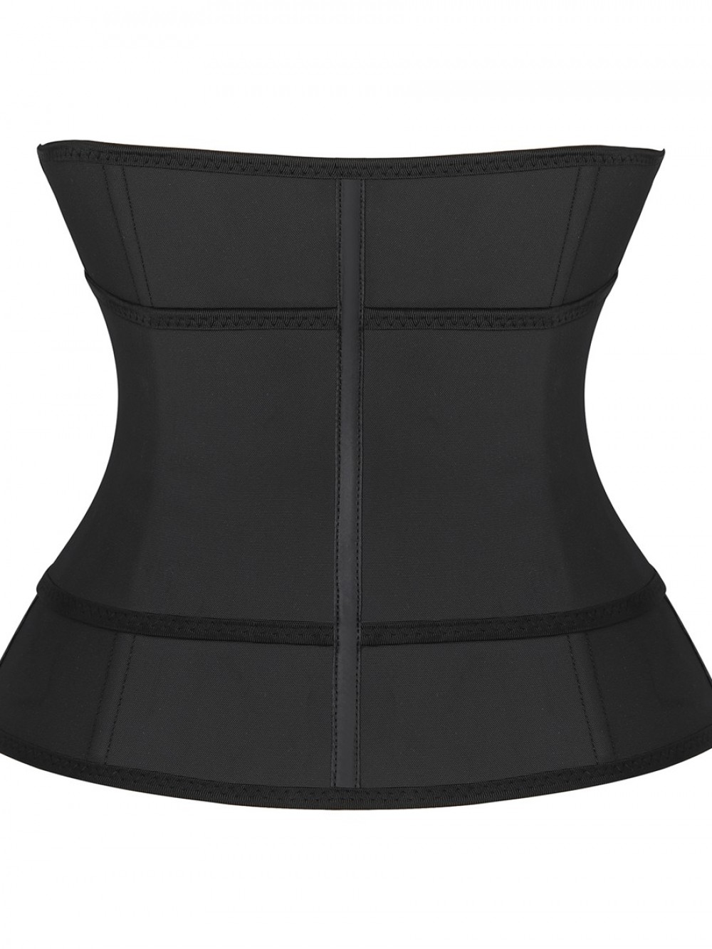 Black Bust Support Latex Waist Trainer With Belt Lose Weight