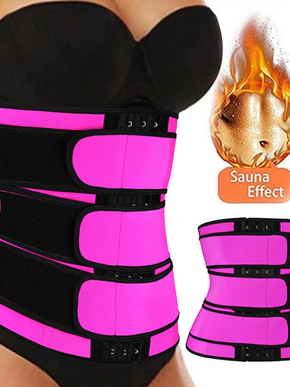 Rose Red Waist Cincher Large Size Rows Hooks