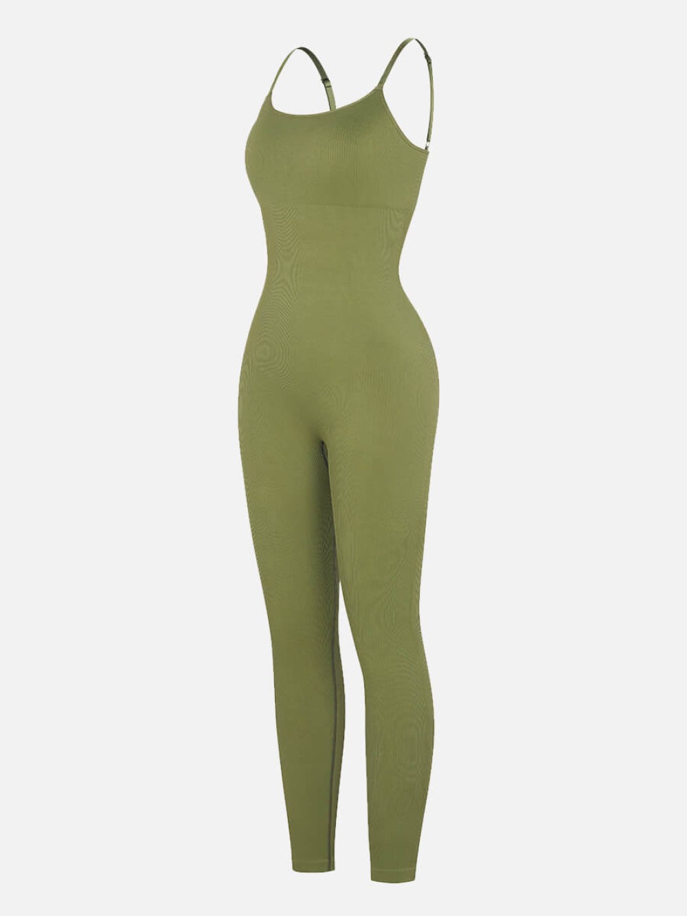 High Stretchy Seamless Tummy Control Jumpsuit Removable cup pads