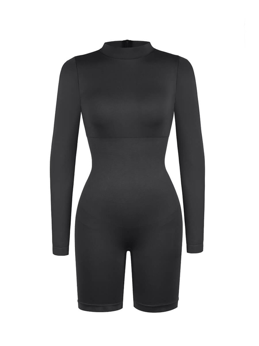 Seamless Turtleneck Jumpsuit with Removable Cups