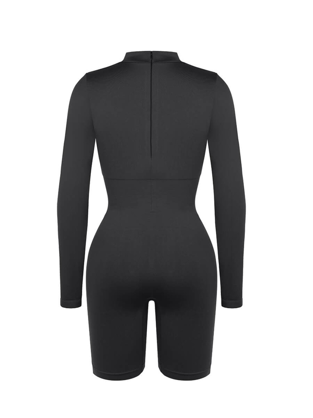 Seamless Turtleneck Jumpsuit with Removable Cups