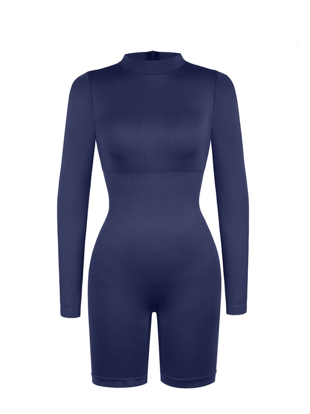 Fashion Seamless Turtleneck Jumpsuit with Removable Cups