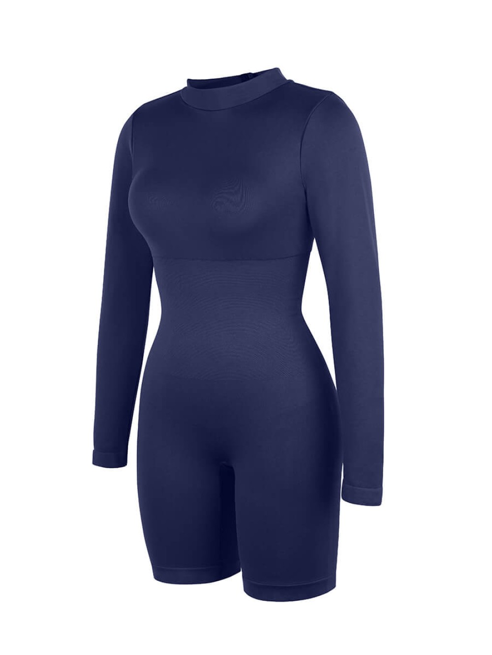 Fashion Seamless Turtleneck Jumpsuit with Removable Cups