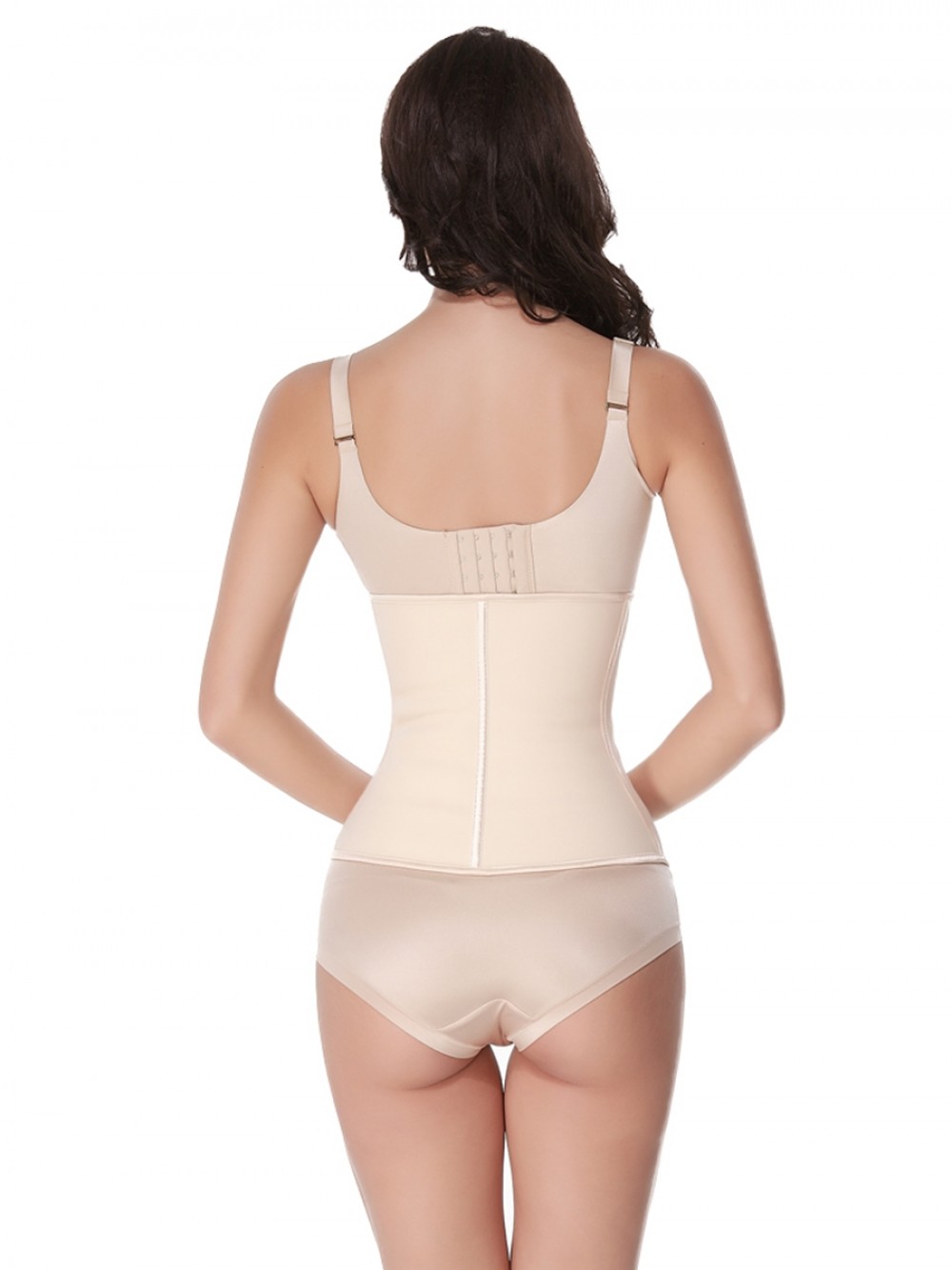 Magic Boost Nude Zipper Latex 12 Steel Waist Cincher