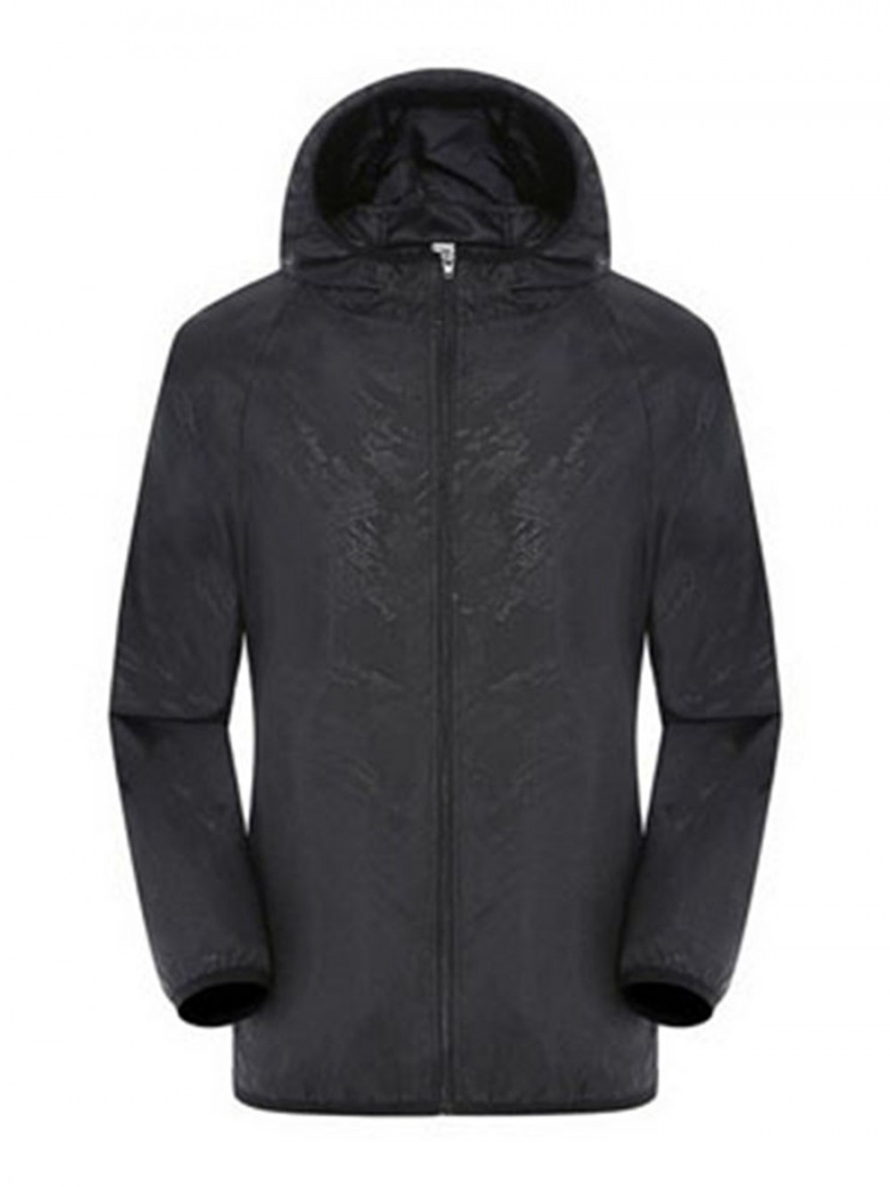 Black Fast Drying coat Queen Size Pockets Long Sleeve