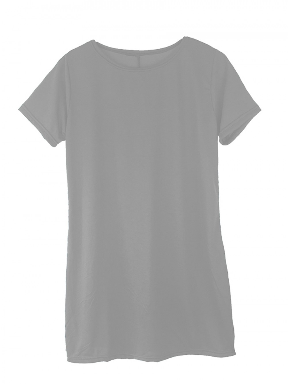 Gray Summer Dress Midi Length Queen Size