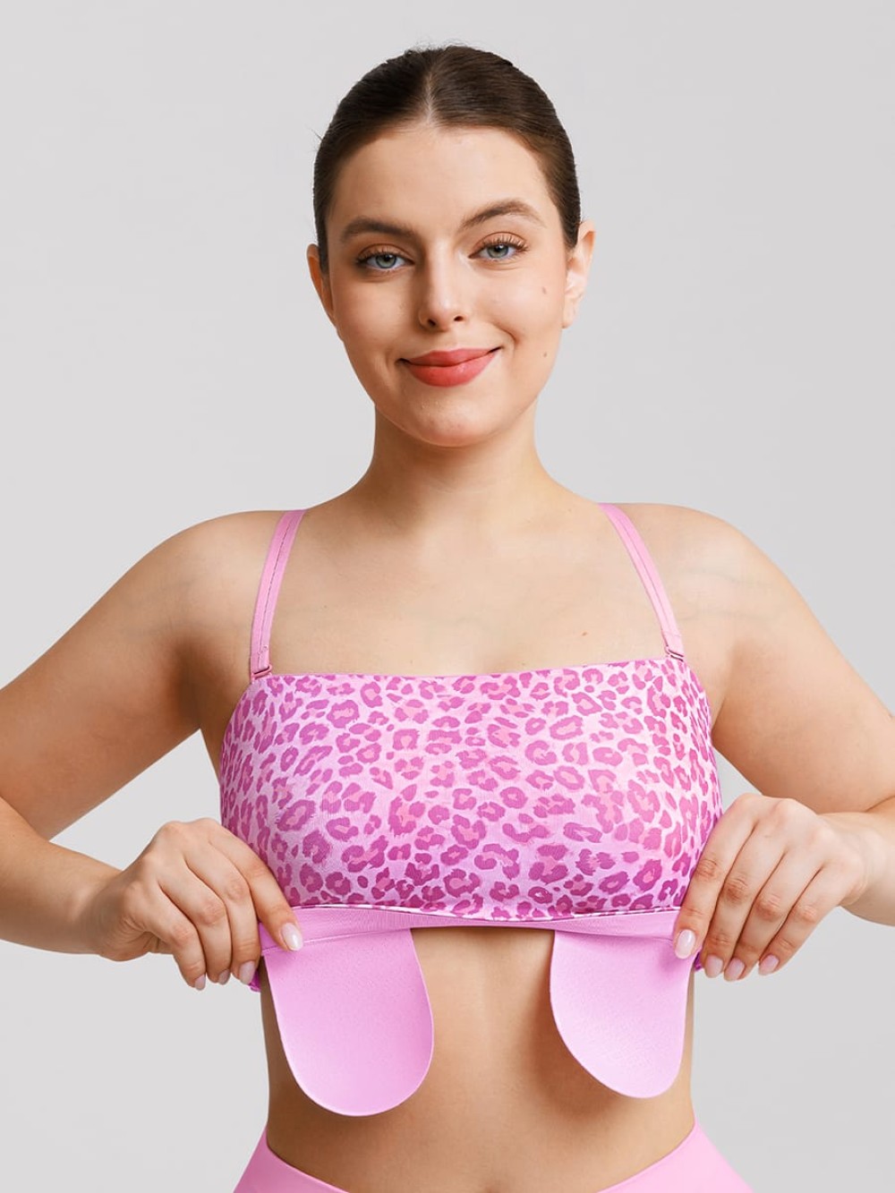 Strapless Anti Slip Bandeau Bra Fixed Molded Cups FeelSoft Fabric Nipple Coverage