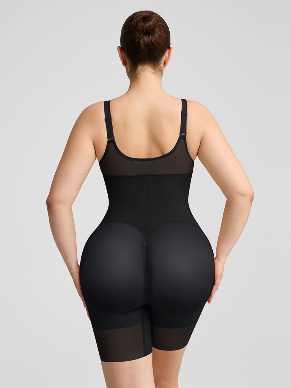 Wide Elastic Fajas Colombianas Full Bust Compression Tummy Control Body Shaper