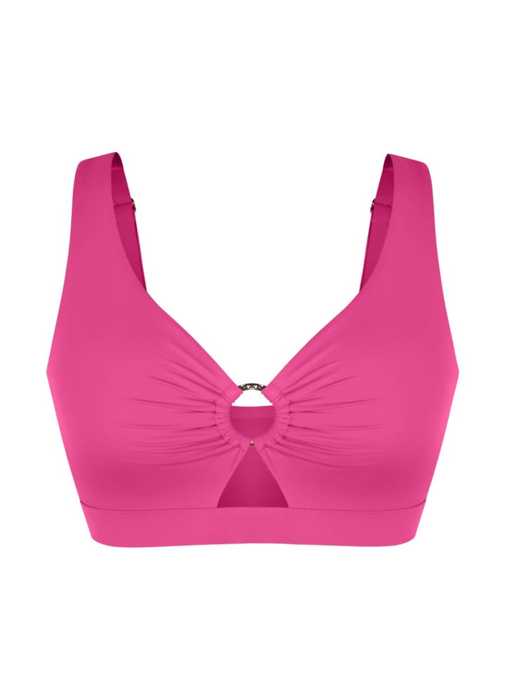 Tummy Control Mesh Lining Swimsuit Set Removable Pads Adjustable Back Straps