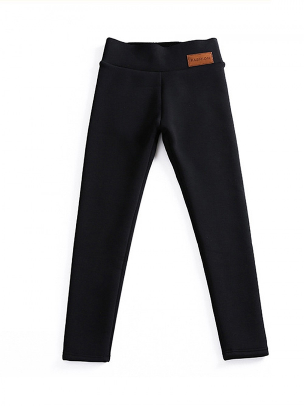 Black Fleece Lined Leggings High Waist Full Length
