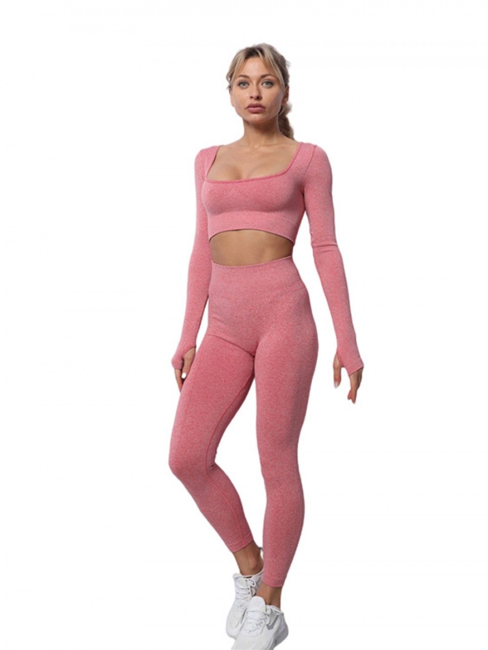 New Arrival Seamless Women Two Piece Sport Suit