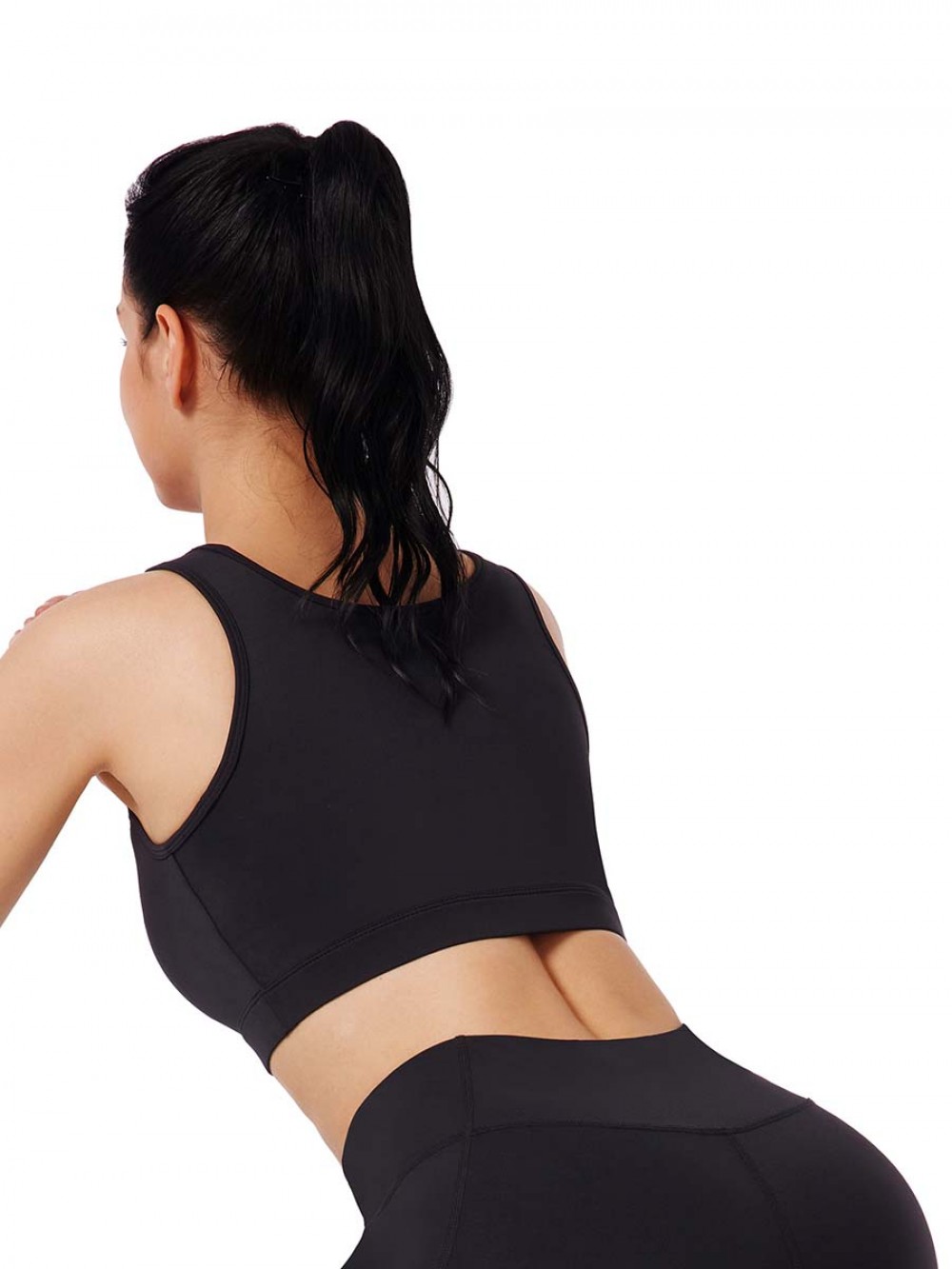 Custom Service Front Tulle Stitching Fitness Yoga Bra