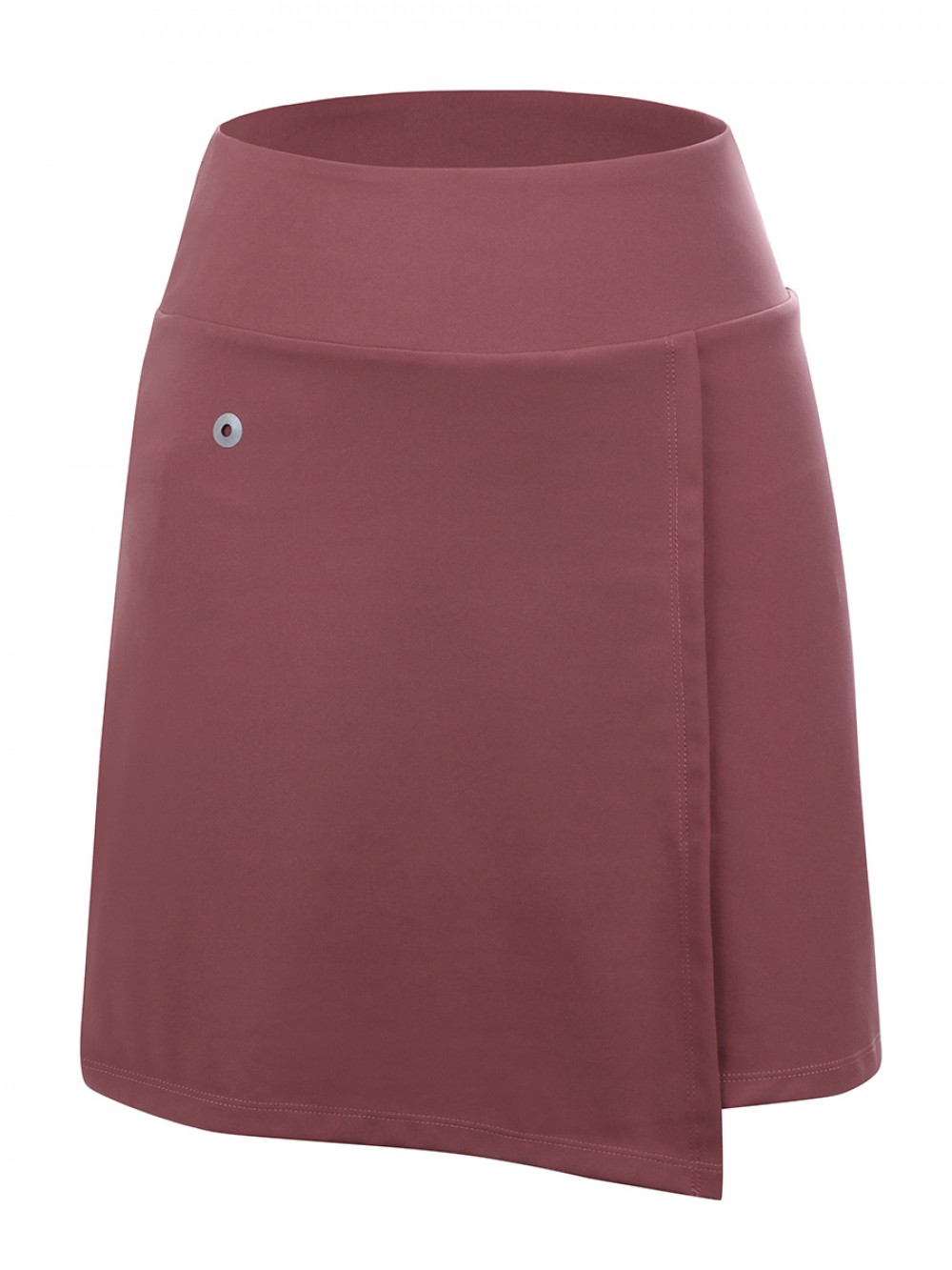 Cheeky Wine Red Headphone Hole Tennis Skirt High Rise