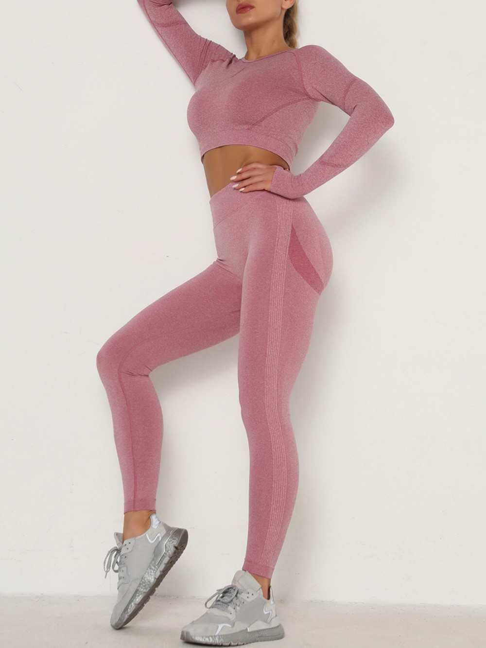 Enviable Wine Red Pleated Athletic Suit Full Sleeve For Ladies