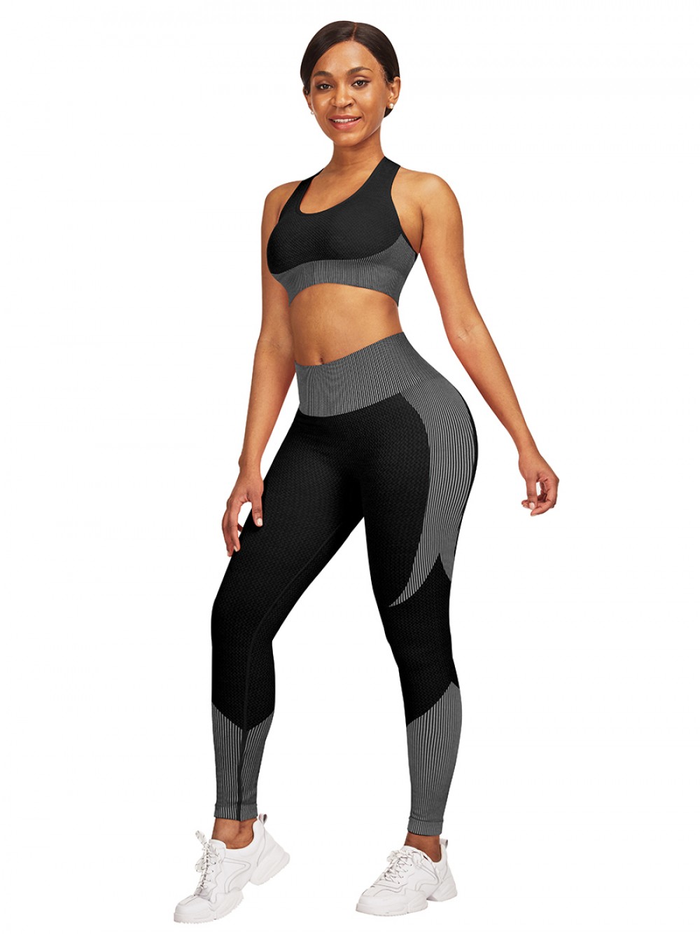 Seamless Cross Ladies Gym Sets Ankle Length For Women Runner