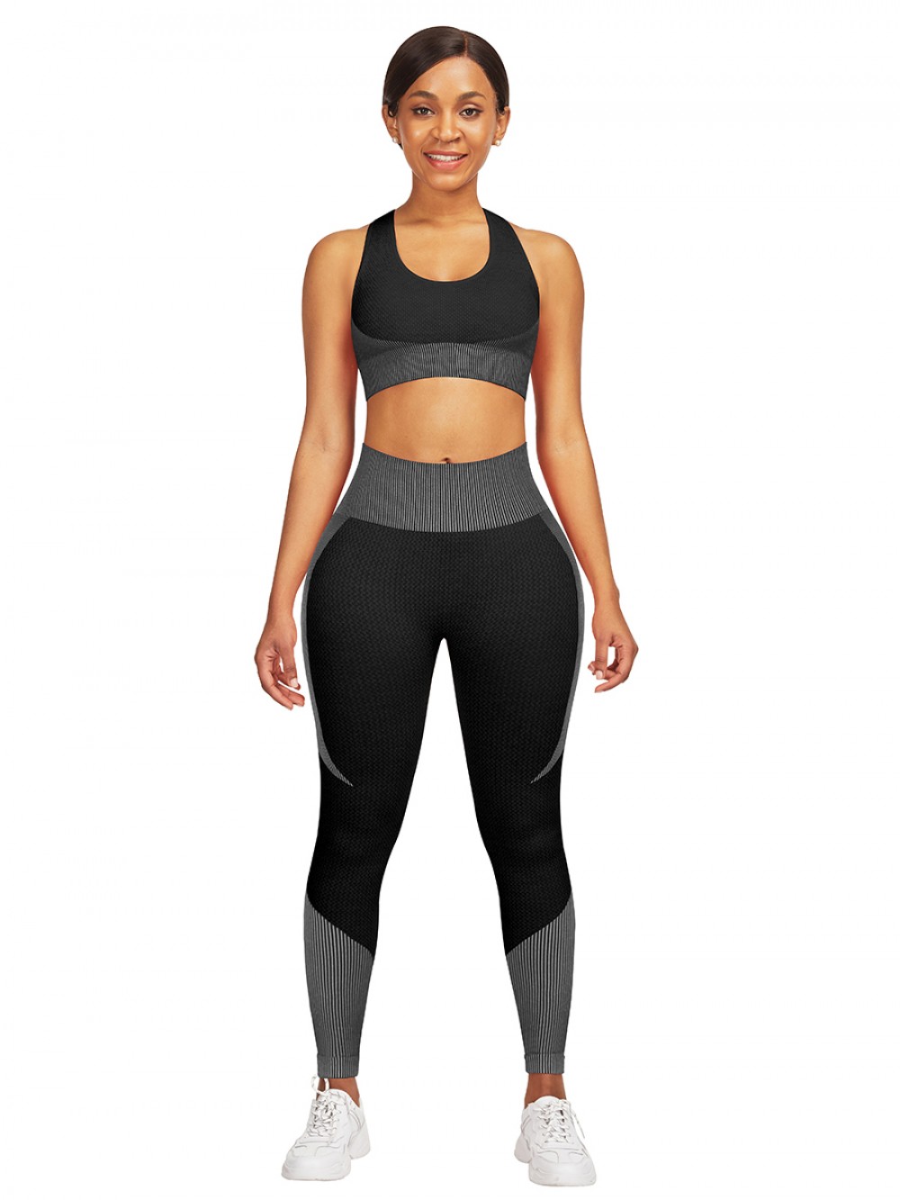 Seamless Cross Ladies Gym Sets Ankle Length For Women Runner
