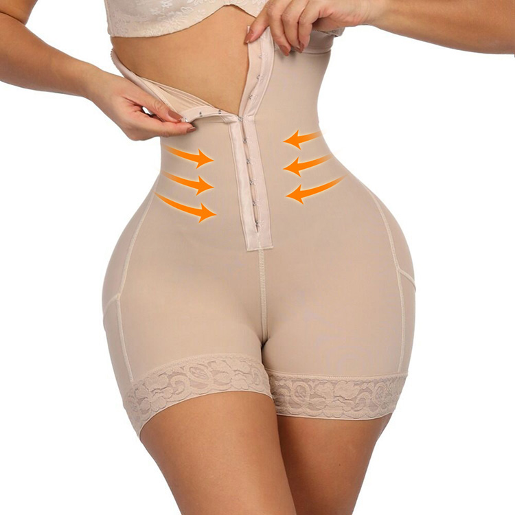 Nude Plus Size High Waist Butt Enhancer Panty Smooth Silhouette