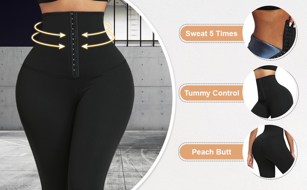 1pc Women High-waisted Butt-lifter Leggings With 5d Padded Hips Enhancer  For Peachy Butt Look